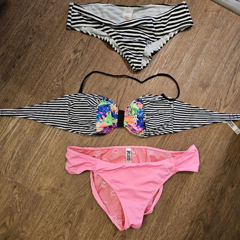 Large Bikini Top & 2 Bottoms